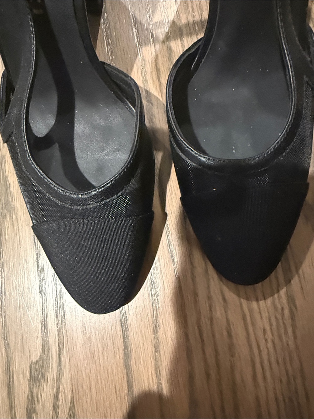 CHANEL Black Pointed Slingback Pumps - Picture 5 of 6